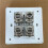 2X 4 Sockets CAT6A RJ45 Faceplate LAN Network Outlet Jack Shielded Ethernet Wall Panel Board 86x86mm 5