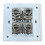 2X 4 Sockets CAT6A RJ45 Faceplate LAN Network Outlet Jack Shielded Ethernet Wall Panel Board 86x86mm 2