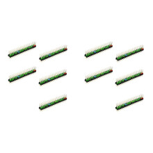 10 Peças 2 X 20 Pinos Macho GPIO Cabeçalho para Raspberry Pi Zero Dupla 20 Pinos Macho Pino Conector GPIO Cabeçalho de Empilhamento Estender