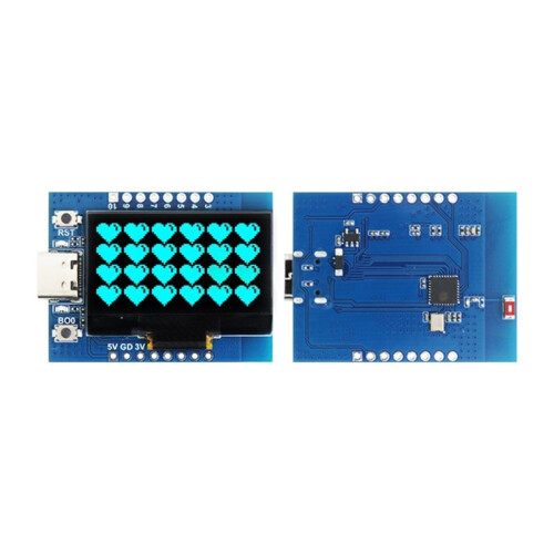 ESP32-C3 Development Board with 1.3 Inch OLED, WiFi BLE 5.0 IoT Module Ceramic Antenna 1