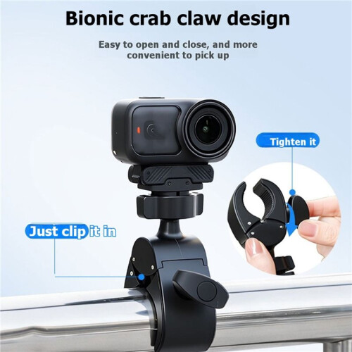 Handlebar Bike Mount for Action6  Motorcycle Clamp Mount with Magnetic Quick Release Adapter 2