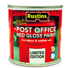 RUSTINS Quick Dry Small Job Gloss Paint Post Office Red 250ml
