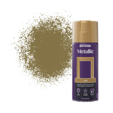 Rust-Oleum 400ml Metallic Spray Paint Aerosol - Elegant Gold
