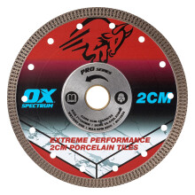 OX Pro 2CM Porcelain Cutting Blade - 180/25.4/22.23mm