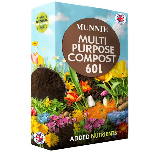 Munnie 60L Multi-Purpose Compost Soil Bag – Eco-Friendly Seed Compost for Outdoo