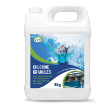 JOVS Chlorine Granules 5kg : Stabilized Chemicals for Hot Tubs, Pools, and Spa's - Swimming Cleverness for Rapid Disinfecting and Cleaning, Spa Water