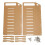 10 Layer Hard Disk Rack Hard Disk Cage Expansion Bracket 3.5 in Desktop Transparent Acrylic Hard Disk Box Rack Shelf 1
