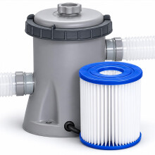 Bestway 330gal Filter Pump for Above Ground Pool, Complete Filter System for Pool