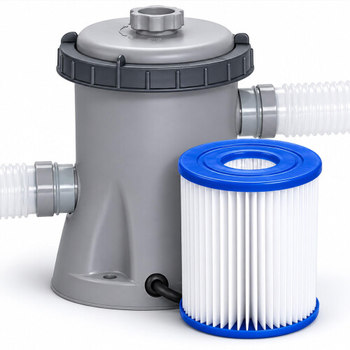 Bestway Bestway 330gal Filter Pump for Above Ground Pool, Complete Filter System for Pool
