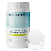???? ??????! 1kg Hot Tub Chlorine Tablets – 4-in-1 Slow-Release Pool Chemicals for Inflatable, Pad