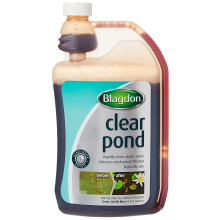 Blagdon Clear Pond Water Treatment, 1 Litre, Clears Dirty Green or Brown Cloudy