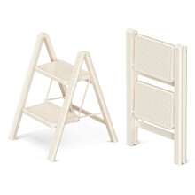 GameGem 2 Step Ladder, 2 Step Stool for Adults, Folding Step Ladder with Secure Footing, Widened Pedal, Aesthetically Pleasing Looking