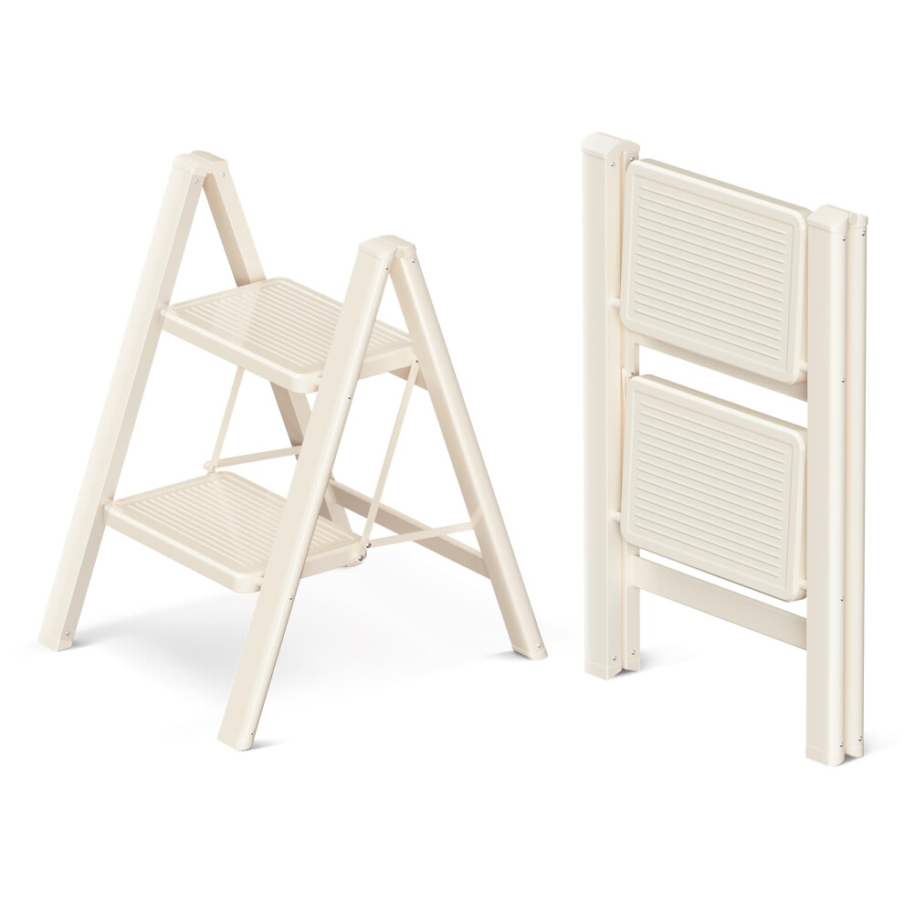 Gamegem 2 Step Ladder, 2 Step Stool For Adults, Folding Step Ladder With Secure Footing, Widened Pedal, Aesthetically Pleasing Looking, Blends Right 5003282135663