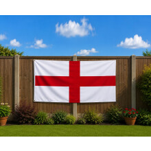 Strength & Honour England 8 x 5FT (240x150Cm) Flag St George's Cross Red White English National Flag Polyester Fabric Brass Eyelets for FIFA Football