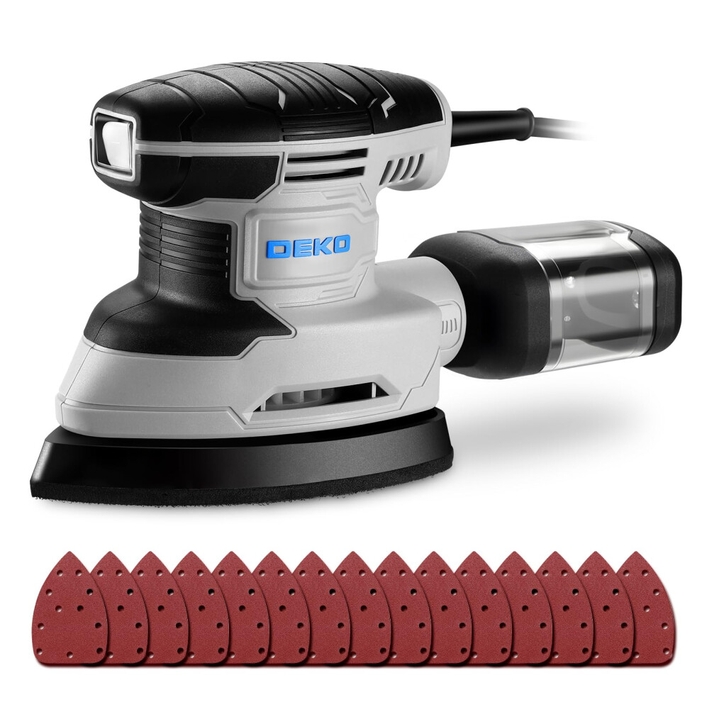 Detail Sander Electric: Dekopro 180W Mouse Sander Corded Sanders Hand Tool 13000 Rpm With Dust Collector 5000589652268