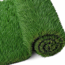 Artificial Grass 40mm & 30mm Pile High | Pet-Friendly Natural & Realistic High Density Fake Grass Turf for Garden, Balcony, Patio | UV-Resistant | Lo