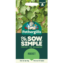 Fothergill's Oh Sow Simple, Rocket Vegetable Seeds, Sow: Apr–Aug, Green