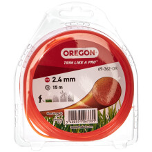 Oregon Orange Round 2.4mm Strimmer Line, Trimmer Line Tackles Grass, Weeds, Lawn