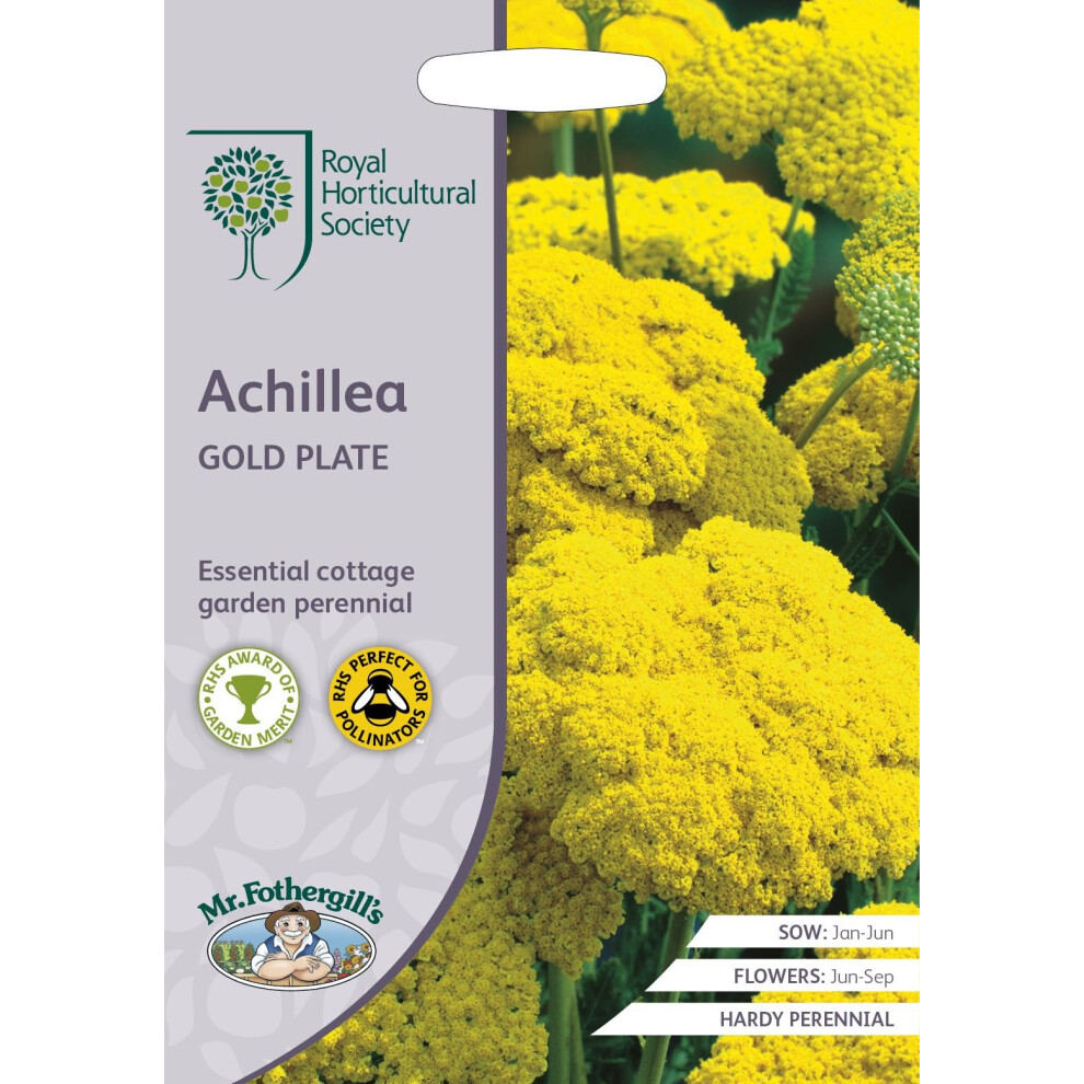 Mr Fothergill's - Flower - Rhs Achillea Gold Plate - 500 Seeds