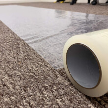 WINSOME Extra Thick 90 Micron Clear Carpet Protector Film - 60cm x 25m Strong Se