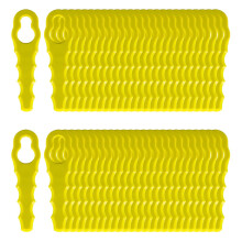 FourShow 50Pcs RAC158 Blades Compatible with Ryobi Heavy Duty Blade RAC155 RAC157,Ryobi Strimmer Replacement Blades Plastic