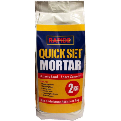 Hi-Performance Cement Ready Mixed Concrete Quick Set Mortar Bag 2kg (Quick Set M