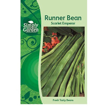 Simply Garden Runner Bean Scarlet Emperor Seeds Grow Your Own Vegetables