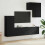 VidaXL vidaXL TV Wall Unit Wall-mounted 5 pcs Black Oak Engineered Wood 1