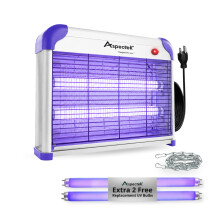 ASPECTEK 20W Heavy Duty Bug Zapper, High-Voltage Electric Mosquito and Fly Killer, Indoor and Covered Outdoor Gnat Control for Patio, BBQ and Farm, I