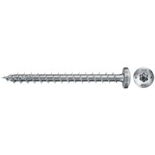 fischer 200 x Chipboard Screws Power-Fast II 4.5 x 20 Pan Head with Inner Star TX Fully Threaded Galvanised Blue Passivated (Item No. 670328)