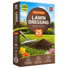 Munnie 25L Lawn Dressing for Grass Seeding – Premium Top Dressing Soil with Sandy Loam Blend, Lawn Compost, Topsoil for Seed Growth, Turf Repair, Le