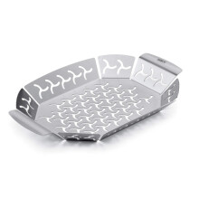 Weber Premium Grill Basket - Small (27 x 19cm), Heat Resistant & Dishwasher Safe