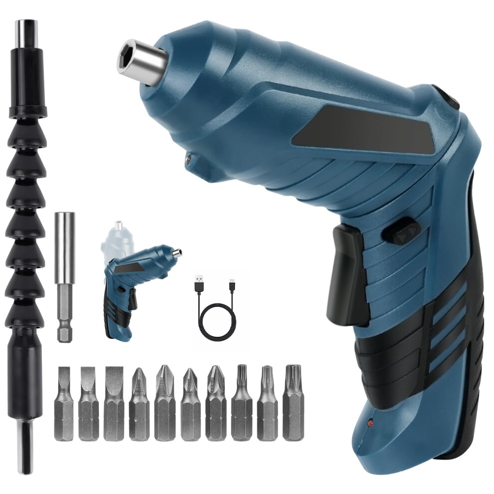 Flintronic Electric Screwdriver Cordless, 3.5Nâ·m Max Torque Electric Screwdriver Kit With 12 Accessories, 3.6V/1300Mah Rechargeable Power Drill Drive 5008437424760