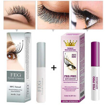 (FEG FEG PRO) FEG Eyelash Growth Treatment Natural Herbal Eyelash Extension Lengthening Thick Makeup Tools