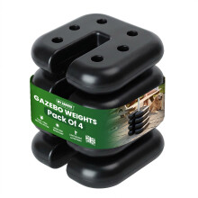 My Garden Gazebo Weights Set of 4 - Heavy Duty 2.3kg Each - Cement Filled Tent Leg Weights - Canopy Base Anchor for Gazebo, Parasol, Pergola & Marque