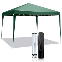 Bonnlo Pop Up Gazebo 3x3m, Easy Setup Instant Outdoor Canopy, Folding Garden Gazebo Party Tent (Green)