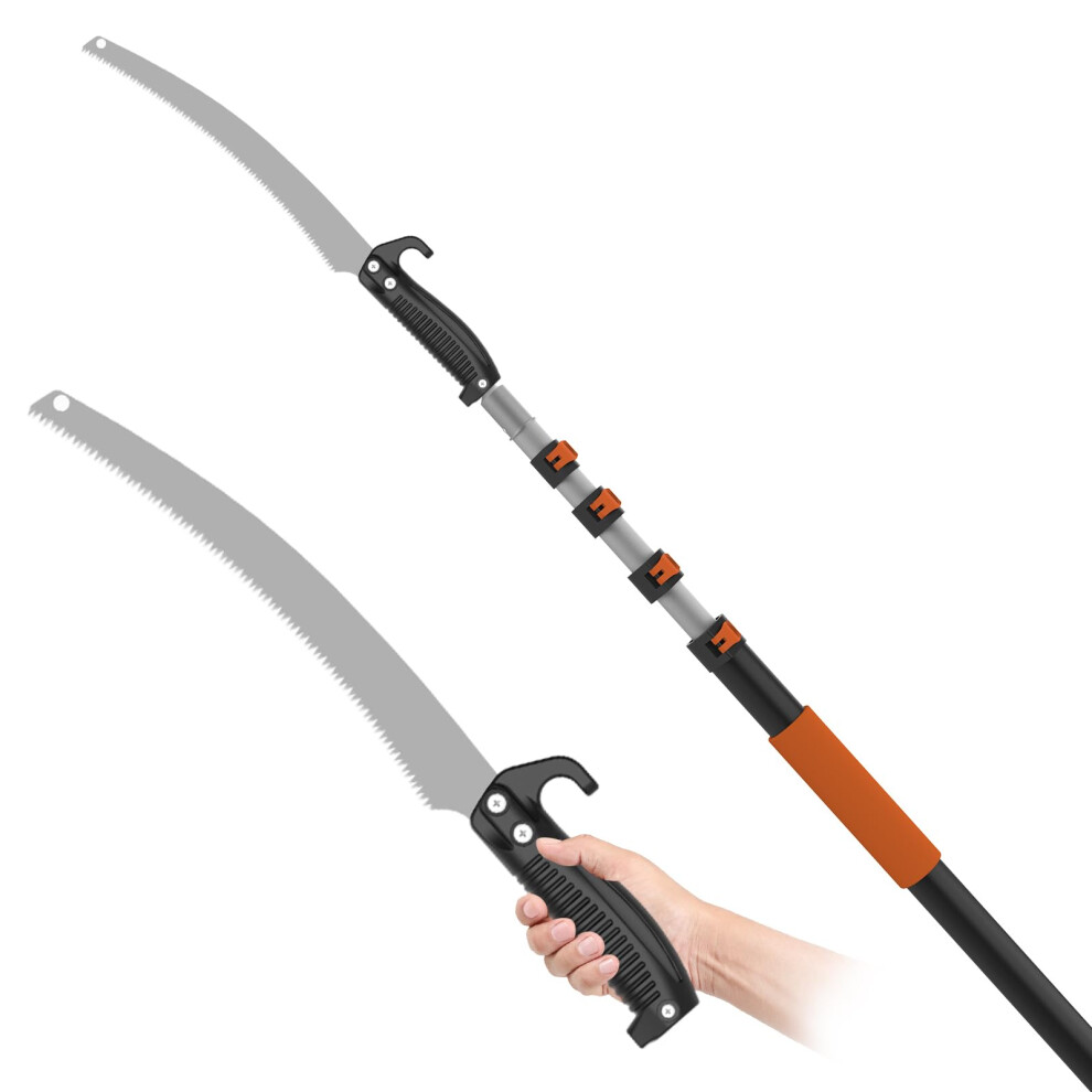 Sisupassie 6M Telescopic Pole Saw, Long Reach Pruning Saw With Professional Blade And Durable Telescopic Pole, Manual Pole Saw Especially For Trimmer 5008443151483
