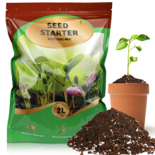 GOTVUGE Seed Starter Potting Soil Mix, Seed Starting Mix for Germination and Growth, Loamy Compost Well-Drainaged Soil Fit for Vegetable, Flower, hou
