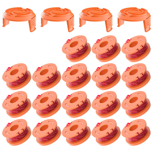 Forever Speed 22 Pack Trimmer Spool Line for Worx, Auto Edger Spools Replacement