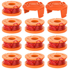 MUETKNYE Trimmer Spool Line for Worx,12 Pack WA0010 Edger Spools Replacement for