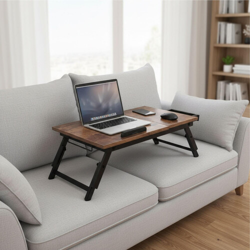 Verstelbare laptoptafel met lade - Kantelbaar blad, inklapbaar