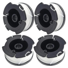 Wlleoaa 4 PCS Black and Decker Strimmer Spool, Spool Trimmer Spools & Line Compatible with Black Decker, Replacement Spools for Reflex Strimmer AF-10