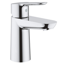 GROHE BauEdge - Smooth Body Single-Lever Basin Mixer Tap (1-Hole Installation, M