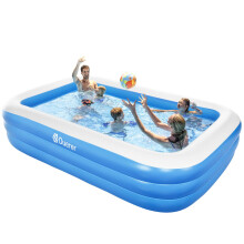 Duerer Inflatable Swimming Pools, 305cm x 182cm x 56cm Inflatable Paddling Pools