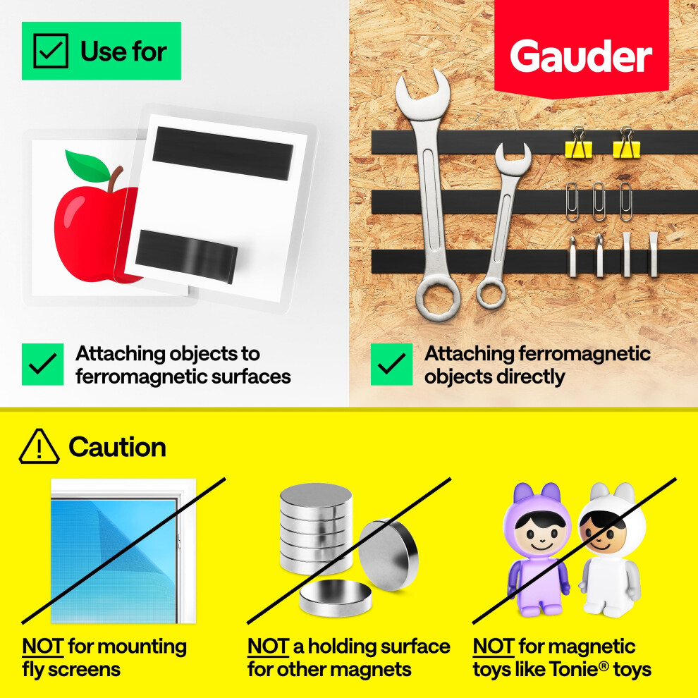 Gauder Magnetic Tape Selfadhesive Strong Cuttable Magnet Strip With H 5009199738768