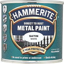 Hammerite 5092886 Direct to Rust Metal Paint with Satin Finish, 750ml, White