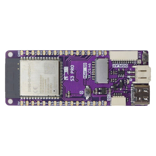 S3 Pro V1.0.0 - LOLIN WIFI BLE IOT Board Based ESP32-S3 16MB FLASH 8MB PSRAM I2C TF for MicroPython  Compatible 1