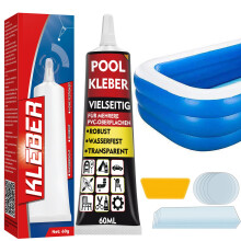 HuakChai Hot Tub Repair Kit, Pool Repair Kit, Hot Tub Puncture Repair Kit, Lazy Spa Repair Kit for Quick Repairs of Inflatable Items, Includes Inflat
