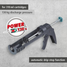 wolfcraft MG 100 Caulking Gun Sealant Gun DripStop Function 130 kg P