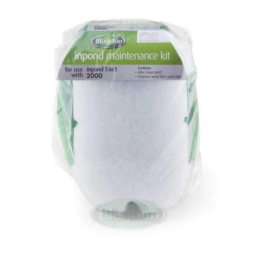 Blagdon Blagdon Inpond 5 In 1 2000 Maintenance Kit, Filter Foam And Polymer Wool Filter